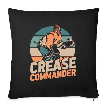 Eishockey Torwart Handschuhsparender Puck - Sofa pillowcase 17,3'' x 17,3'' (45 x 45 cm) - black - Front