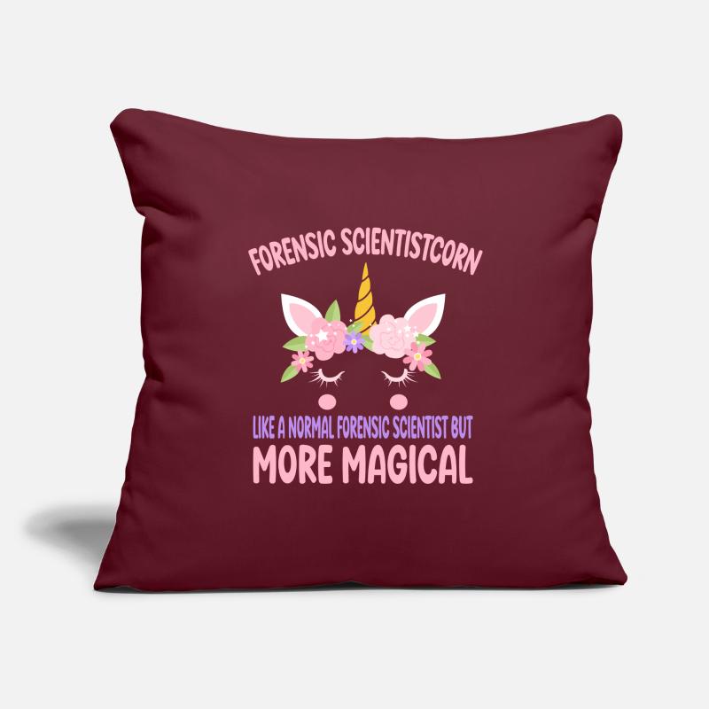 Forensic Scientistcorn comme un scientifique normal Housse de coussin décorative 45 x 45 cm