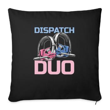 Emergency Call Control Center Operations Center - Sofa pillowcase 17,3'' x 17,3'' (45 x 45 cm) - black - Front