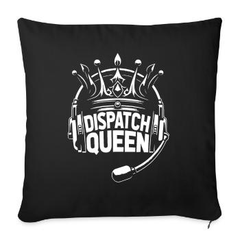 Centre d’opérations du centre de contrôle des appels d’urgence - Housse de coussin décorative 45 x 45 cm - noir - Devant