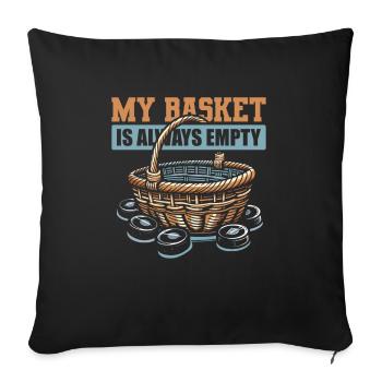 Ice Hockey Goalkeeper Goalkeeper Puck - Sofa pillowcase 17,3'' x 17,3'' (45 x 45 cm) - black - Front