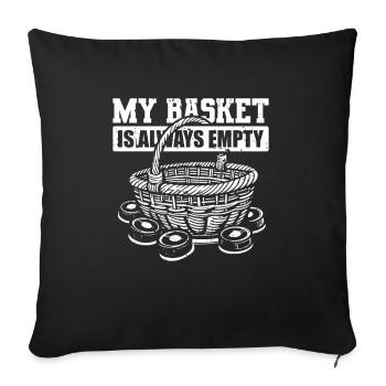 Ice Hockey Goalkeeper Goalkeeper Puck - Sofa pillowcase 17,3'' x 17,3'' (45 x 45 cm) - black - Front