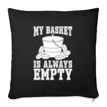 Ice Hockey Goalkeeper Goalkeeper Puck - Sofa pillowcase 17,3'' x 17,3'' (45 x 45 cm) - black - Front