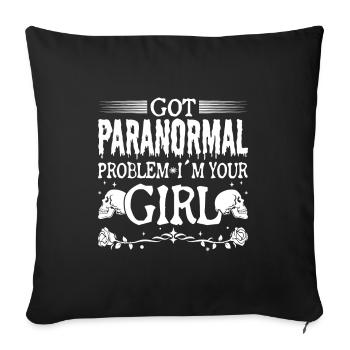 Paranormal I ́m Your Girl Ghost Investigator Gifts - Sofa pillowcase 17,3'' x 17,3'' (45 x 45 cm) - black - Front