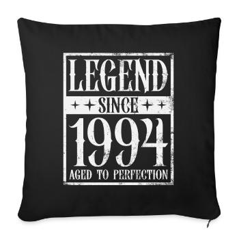 Légende depuis 1994 Vintage cadeau d’anniversaire - Housse de coussin décorative 45 x 45 cm - noir - Devant