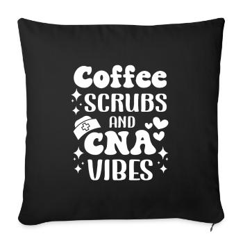 CNA Nursing Quotes Certified Nurse Assistant Gifts - Sofa pillowcase 17,3'' x 17,3'' (45 x 45 cm) - black - Front