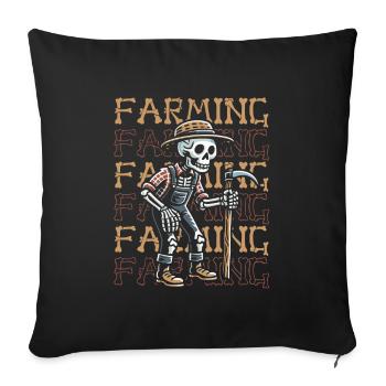 Farmer Farmer - Sofa pillowcase 17,3'' x 17,3'' (45 x 45 cm) - black - Front