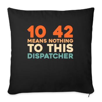 Emergency Call Control Center Operations Center - Sofa pillowcase 17,3'' x 17,3'' (45 x 45 cm) - black - Front