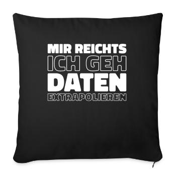 Data Science Data Analyst - Sofa pillowcase 17,3'' x 17,3'' (45 x 45 cm) - black - Front