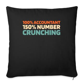 Comptable Conseiller Fiscal - Housse de coussin décorative 45 x 45 cm - noir - Devant