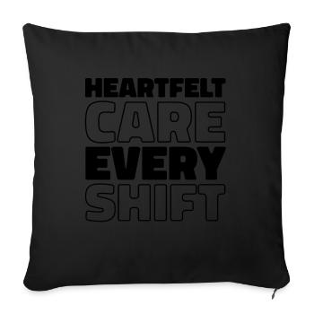 Infirmier - Housse de coussin décorative 45 x 45 cm - noir - Devant