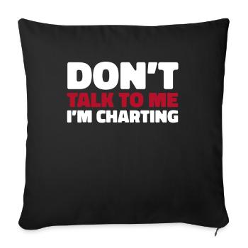 Infirmier - Housse de coussin décorative 45 x 45 cm - noir - Devant