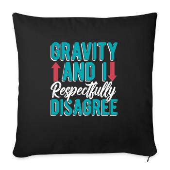 Elevator Elevator - Sofa pillowcase 17,3'' x 17,3'' (45 x 45 cm) - black - Front