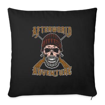 Chasse au canard Chasse au canard Aventure dans l’après-monde - Housse de coussin décorative 45 x 45 cm - noir - Devant