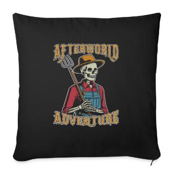 Farmer Farmer Afterworld Adventure - Housse de coussin décorative 45 x 45 cm - noir - Devant