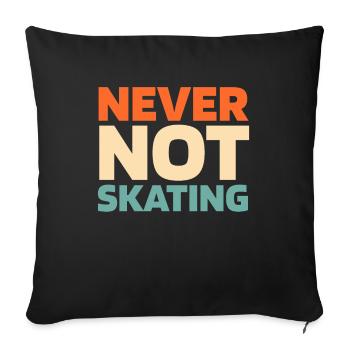 Hockey sur glace - Housse de coussin décorative 45 x 45 cm - noir - Devant