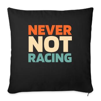 Dragster Drag Race - Sofa pillowcase 17,3'' x 17,3'' (45 x 45 cm) - black - Front
