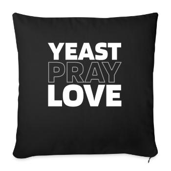 Pain au levain - Housse de coussin décorative 45 x 45 cm - noir - Devant