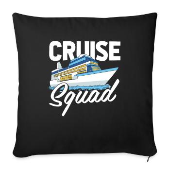 Croisière - Housse de coussin décorative 45 x 45 cm - noir - Devant