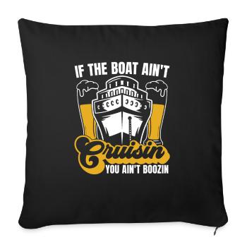 Cruise Funny - Sofa pillowcase 17,3'' x 17,3'' (45 x 45 cm) - black - Front