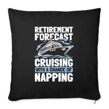 Retraite de Cruise - Housse de coussin décorative 45 x 45 cm - noir - Devant