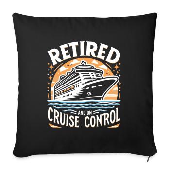 Retraite de Cruise - Housse de coussin décorative 45 x 45 cm - noir - Devant