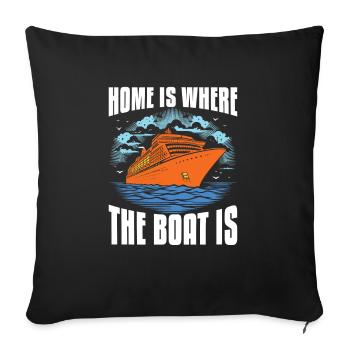 Croisière - Housse de coussin décorative 45 x 45 cm - noir - Devant