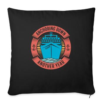 Kreuzfahrt Birthday Cruise - Sofakissenbezug 45 x 45 cm - Schwarz - Vorne