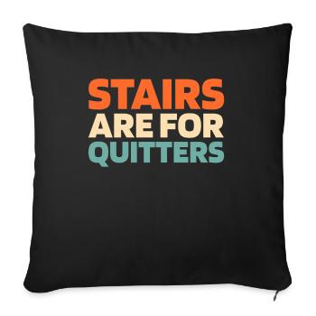 Elevator Elevator - Sofa pillowcase 17,3'' x 17,3'' (45 x 45 cm) - black - Front