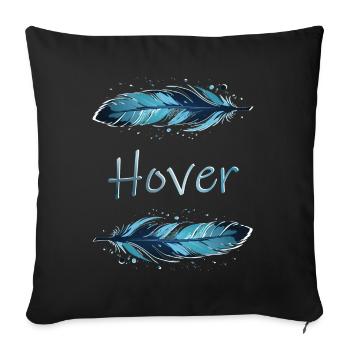 Flotter - Housse de coussin décorative 45 x 45 cm - noir - Devant