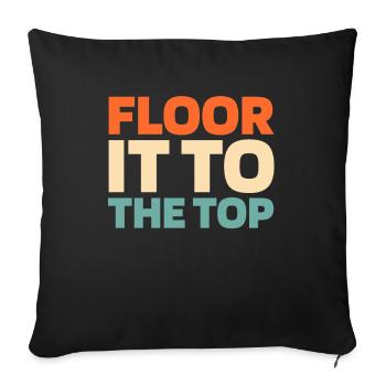 Elevator Elevator - Sofa pillowcase 17,3'' x 17,3'' (45 x 45 cm) - black - Front