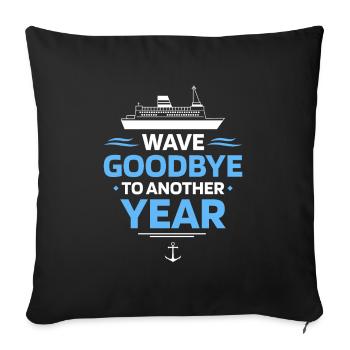 Kreuzfahrt Birthday Cruise - Sofakissenbezug 45 x 45 cm - Schwarz - Vorne