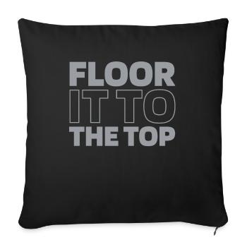 Elevator Elevator - Sofa pillowcase 17,3'' x 17,3'' (45 x 45 cm) - black - Front