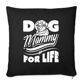 Berger Australien Chien Maman Fourrure Vie - Housse de coussin décorative 45 x 45 cm - noir - Devant