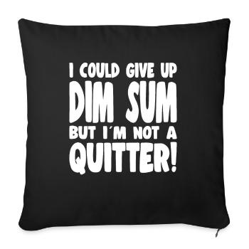 Delicious Asian Food Bao Bun Funny Dim Sum - Sofa pillowcase 17,3'' x 17,3'' (45 x 45 cm) - black - Front