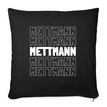 German city of Mettmann, North Rhine-Westphalia - Sofa pillowcase 17,3'' x 17,3'' (45 x 45 cm) - black - Front