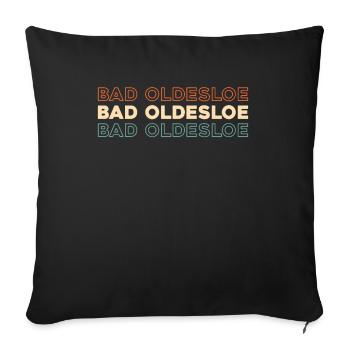 German city Schlechtes Oldesloe - Sofa pillowcase 17,3'' x 17,3'' (45 x 45 cm) - black - Front
