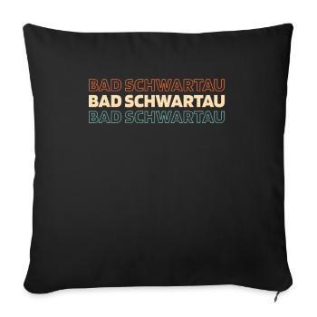 German city of Schlechter Schwartau - Sofa pillowcase 17,3'' x 17,3'' (45 x 45 cm) - black - Front
