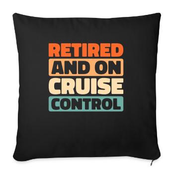 Cruise Retraite - Housse de coussin décorative 45 x 45 cm - noir - Devant