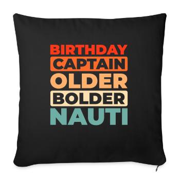 Kreuzfahrt Birthday Cruise - Sofakissenbezug 45 x 45 cm - Schwarz - Vorne