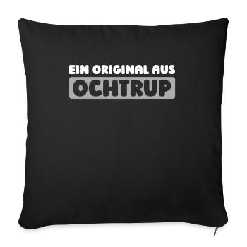 German city Ochtrup, North Rhine-Westphalia - Sofa pillowcase 17,3'' x 17,3'' (45 x 45 cm) - black - Front