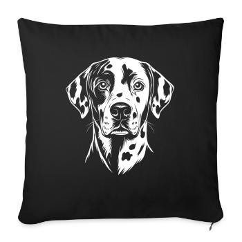 Dalmatian Dog Dog Dogs Puppy Puppy - Sofa pillowcase 17,3'' x 17,3'' (45 x 45 cm) - black - Front