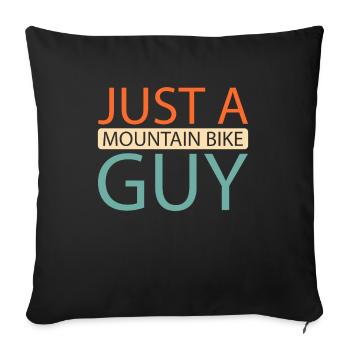 VTT VTT VTT - Housse de coussin décorative 45 x 45 cm - noir - Devant