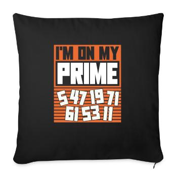 Mathe Mathematik Lustig Math Drôle Jeu de mots - Housse de coussin décorative 45 x 45 cm - noir - Devant