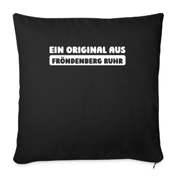 German city Fröndenberg Ruhr - Sofa pillowcase 17,3'' x 17,3'' (45 x 45 cm) - black - Front