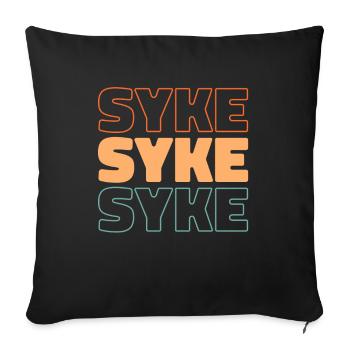 German city Syke, Lower Saxony - Sofa pillowcase 17,3'' x 17,3'' (45 x 45 cm) - black - Front