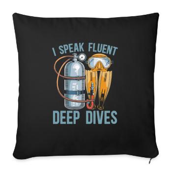 Commercial diver - Sofa pillowcase 17,3'' x 17,3'' (45 x 45 cm) - black - Front