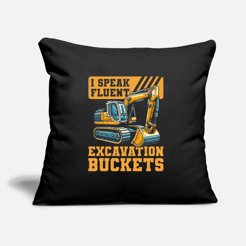 Excavator Operator Sofa pillowcase 17,3'' x 17,3'' (45 x 45 cm)