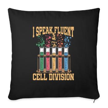 Biochimiste - Housse de coussin décorative 45 x 45 cm - noir - Devant