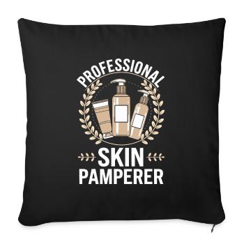 Beauty therapist - Sofa pillowcase 17,3'' x 17,3'' (45 x 45 cm) - black - Front